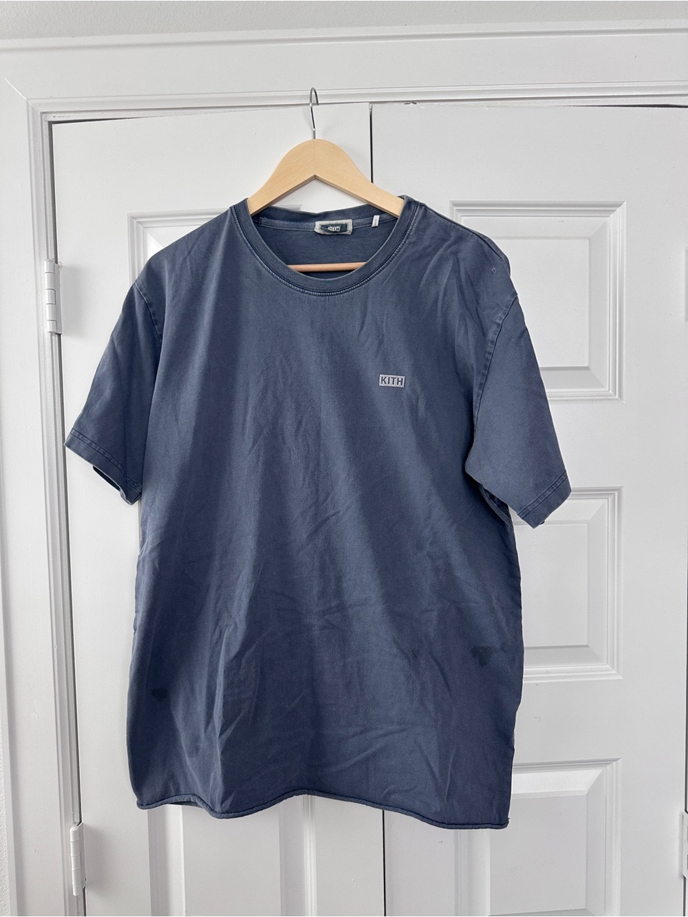 Kith Men's Slate Blue Short-Sleeve Crew Tee